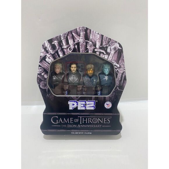 PEZ Candy Game of Thrones Iron Anniversary Limited Edition Gift Tin 4 Dispensers - Picture 2 of 6